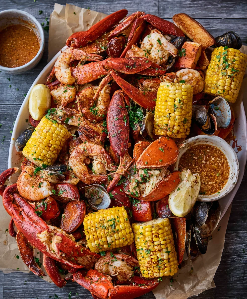 Spicy Cajun Seafood Boil-Garlic Butter Recipe
