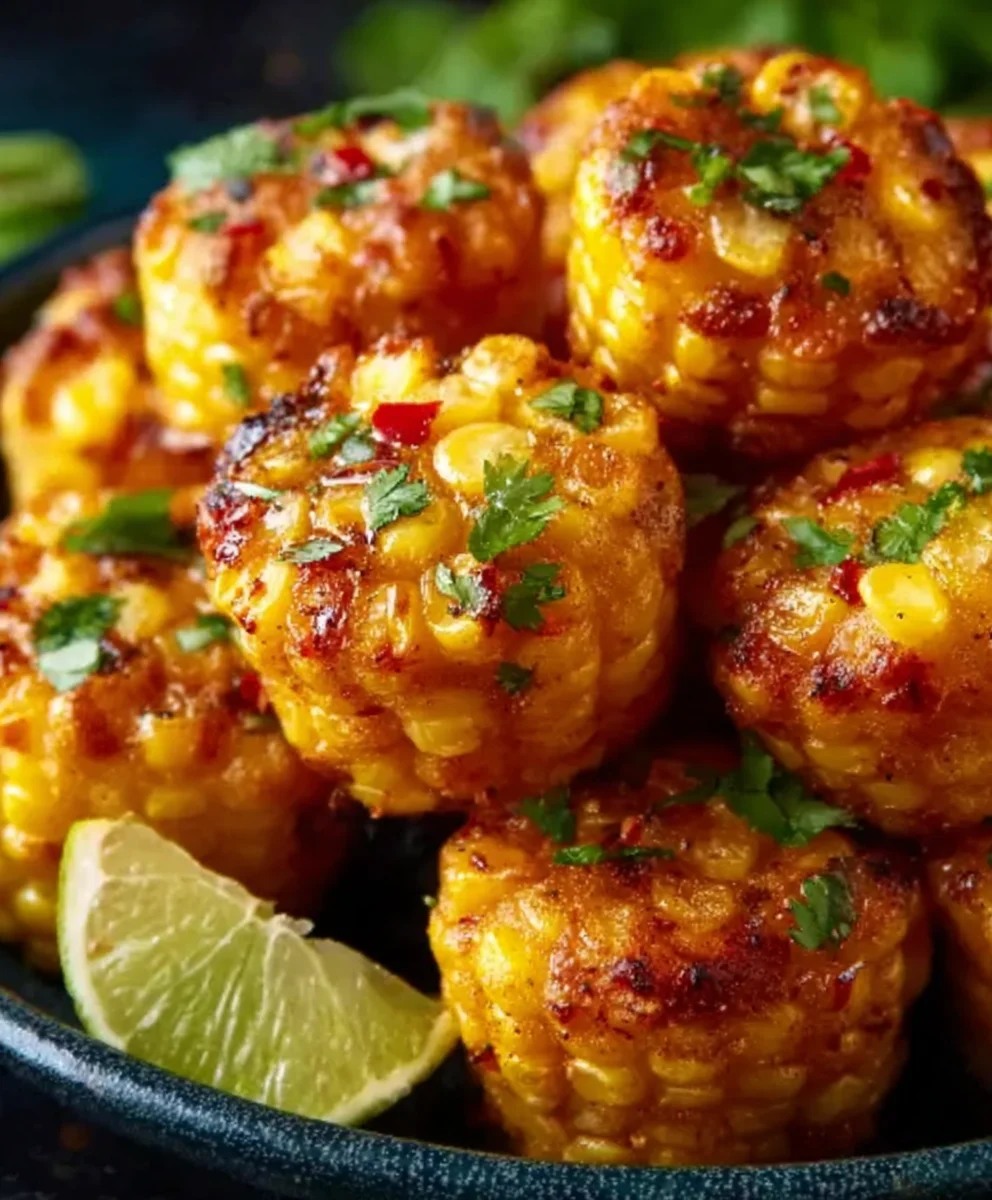 Spicy Mexican Corn Bites- Easy Appetizer Recipe