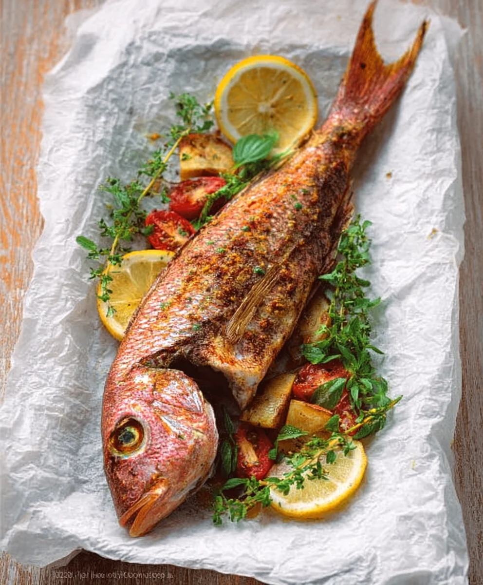Oven Baked Whole Snapper- Simple Flavorful Recipe