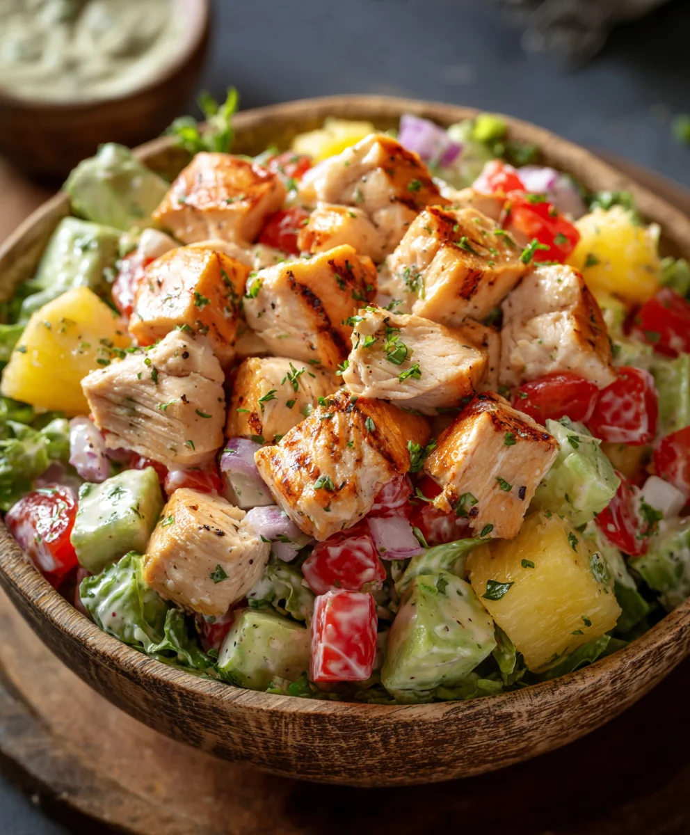 Hawaiian Chicken Salad - Gluten Free Whole Health