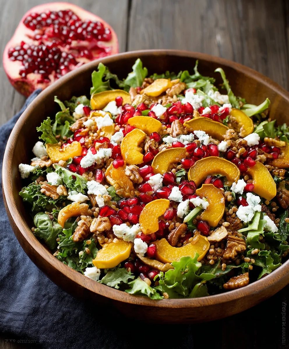 Autumn Harvest Salad-Pomegranate Delight