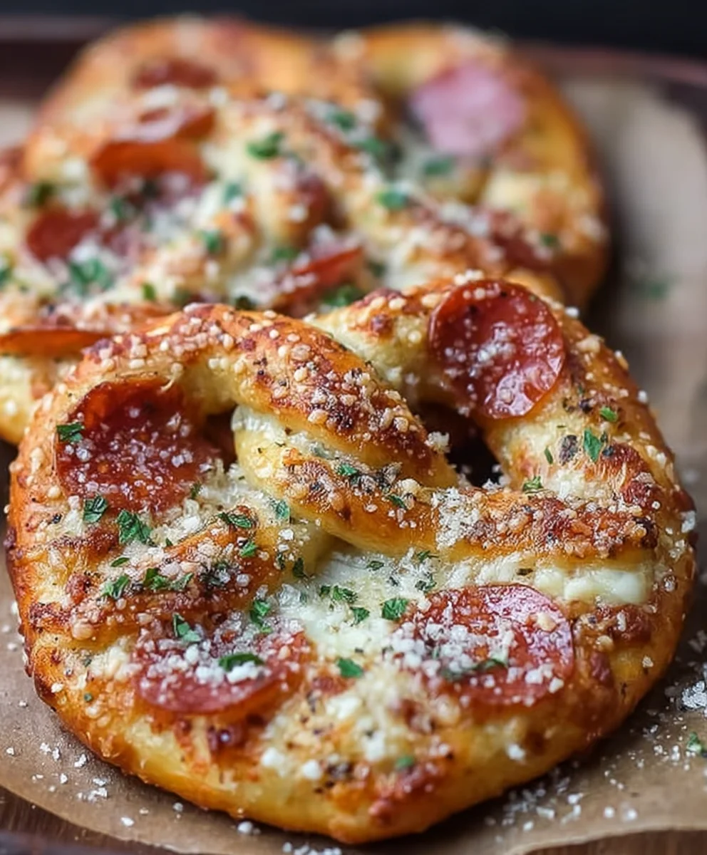 Garlic Butter Beef Beef Pepperoni Pizza Pretzels