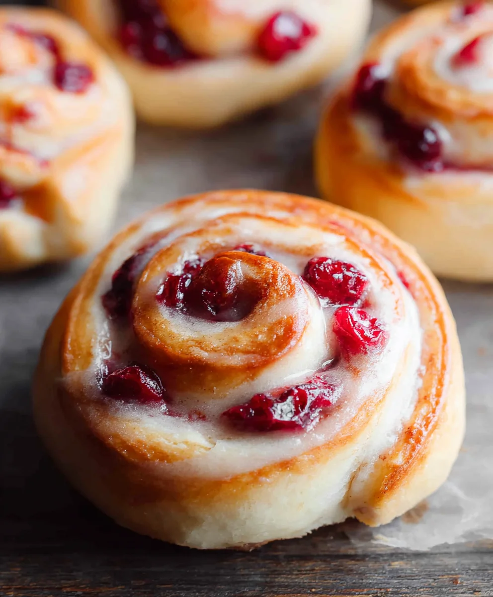Orange Cranberry Sweet Rolls - Delicious Holiday Treat