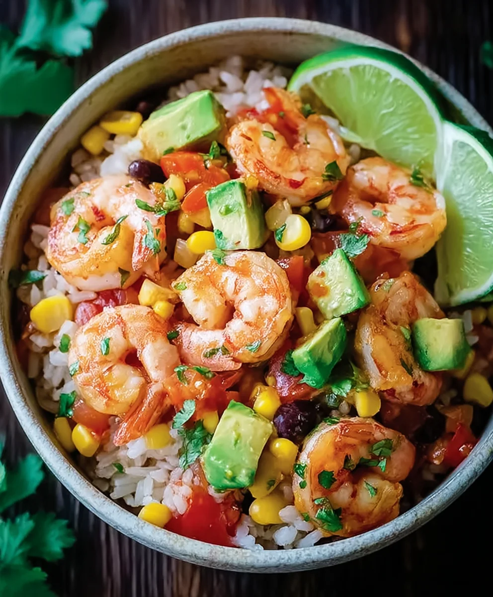 Fiesta Shrimp Rice Bowl - Quick & Flavorful Meal