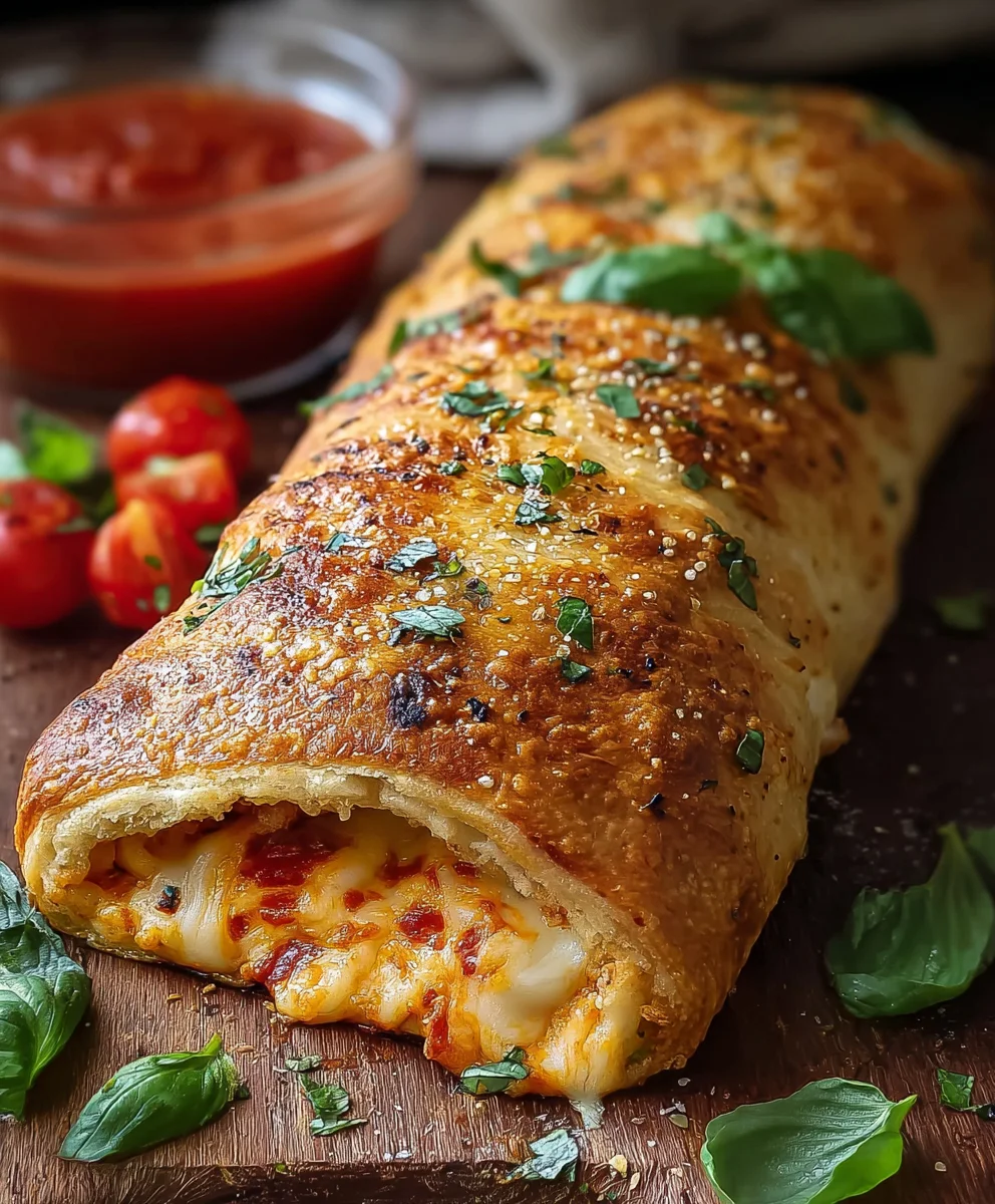 Classic Homemade Stromboli - Easy Beef & Cheese Recipe