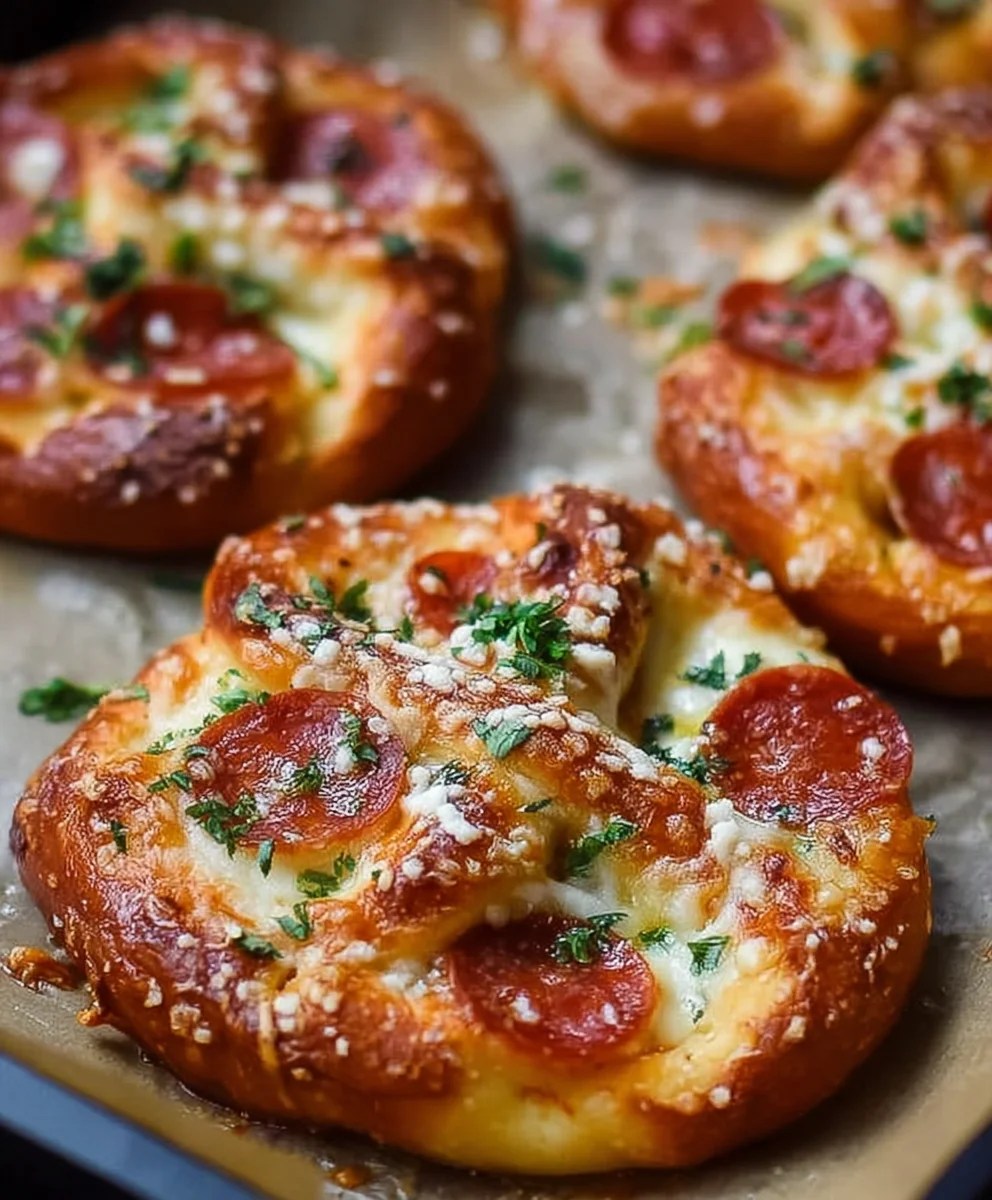 Garlic Butter Beef Beef Pepperoni Pizza Pretzels