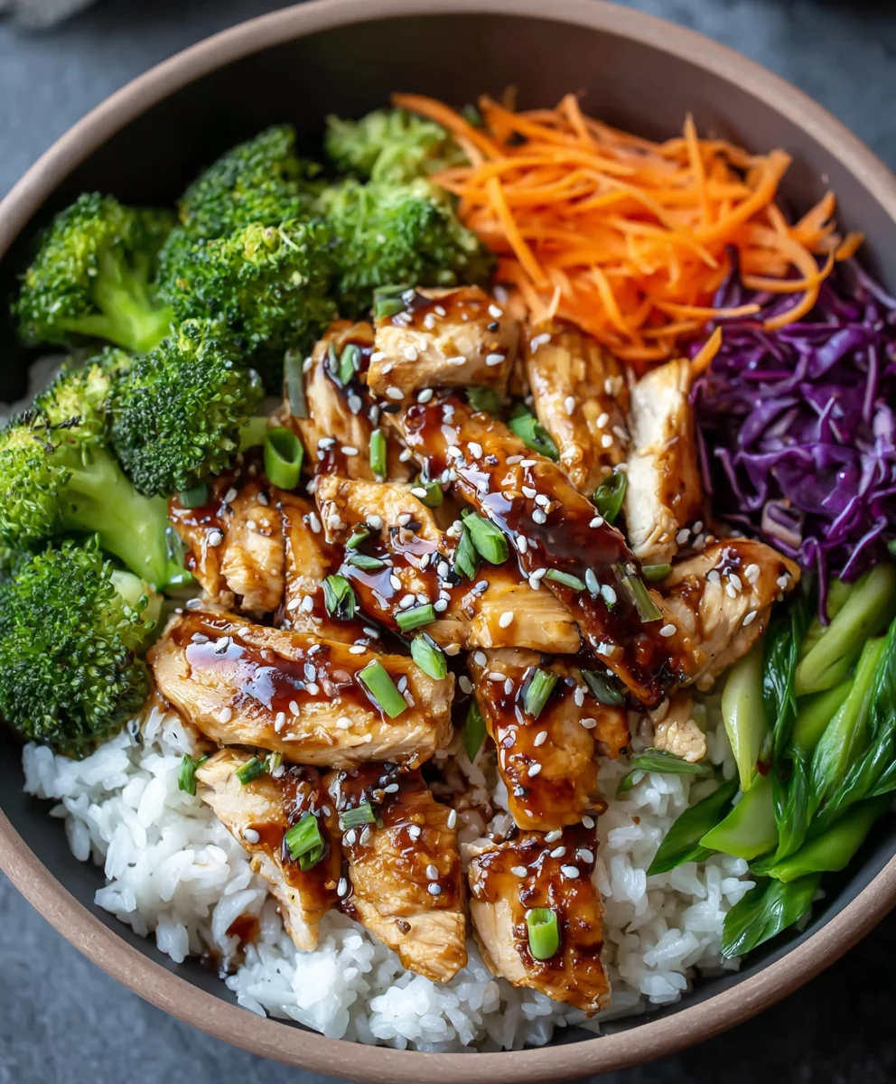 Easy Teriyaki Chicken Rice Bowl Recipe