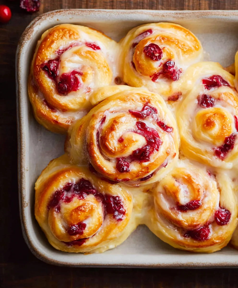 Orange Cranberry Sweet Rolls - Delicious Holiday Treat