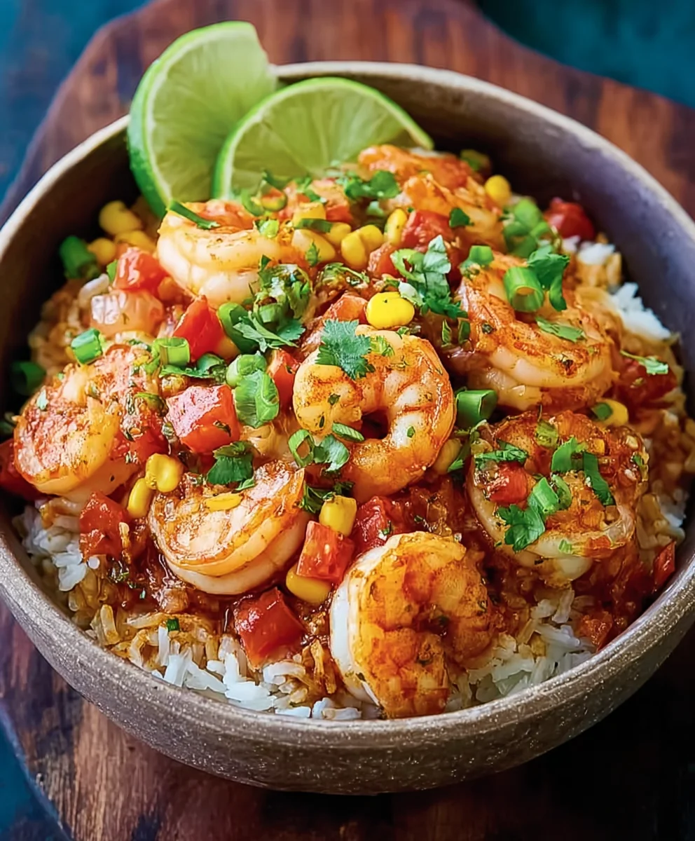 Fiesta Shrimp Rice Bowl - Quick & Flavorful Meal