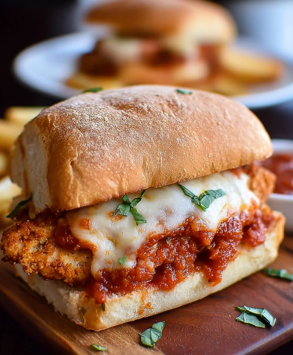 Easy Chicken Parmesan Sandwiches- Quick & Delicious Dinner