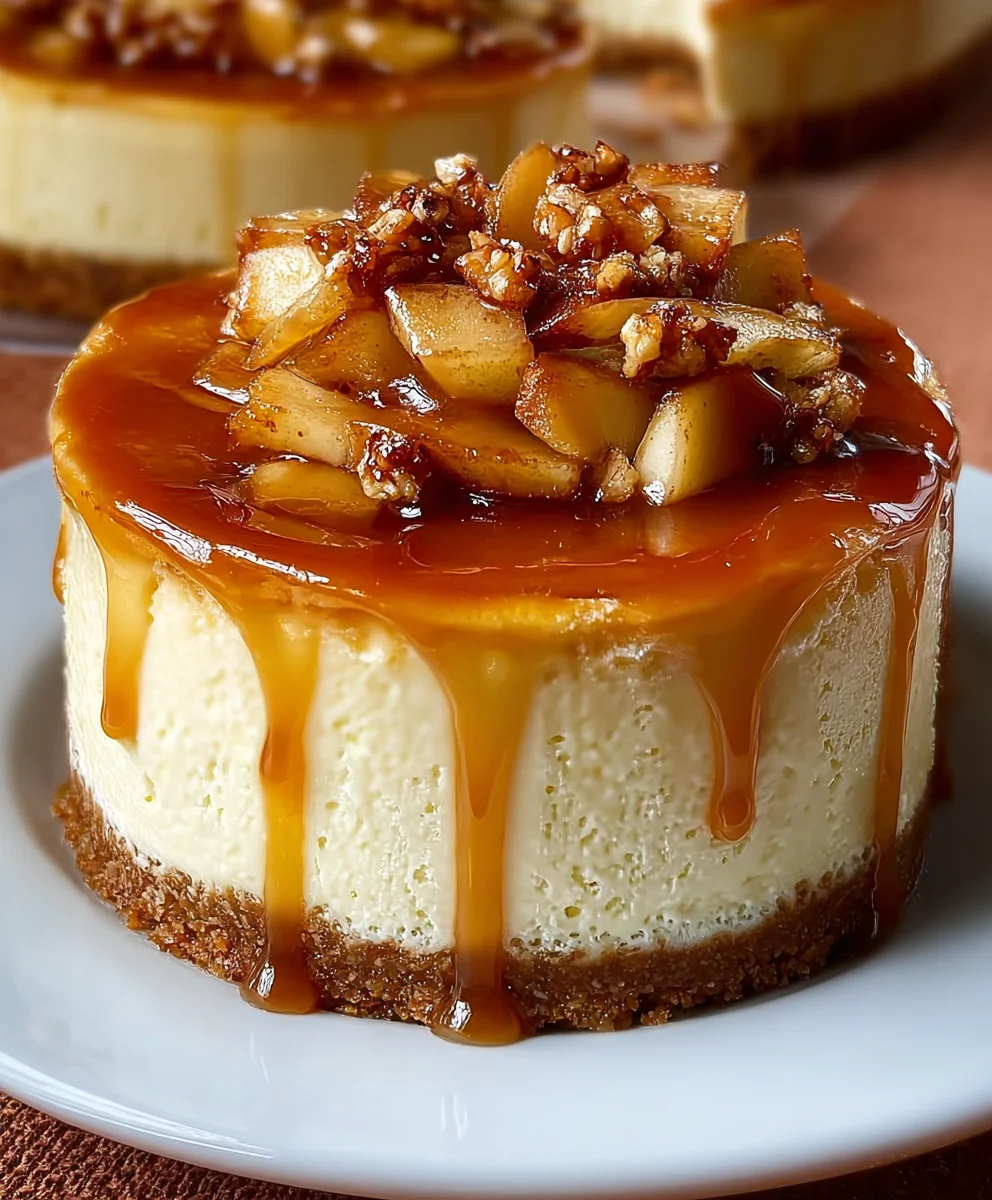 Caramel Apple Cheesecake Recipe - Decadent Dessert