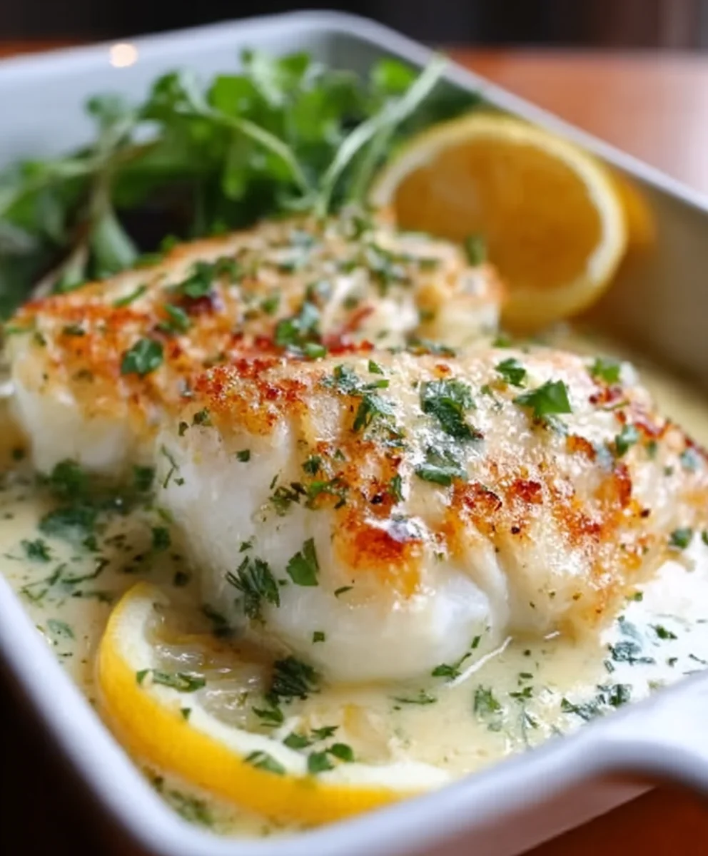Coconut Lemon Baked Cod - Creamy & Easy Recipe