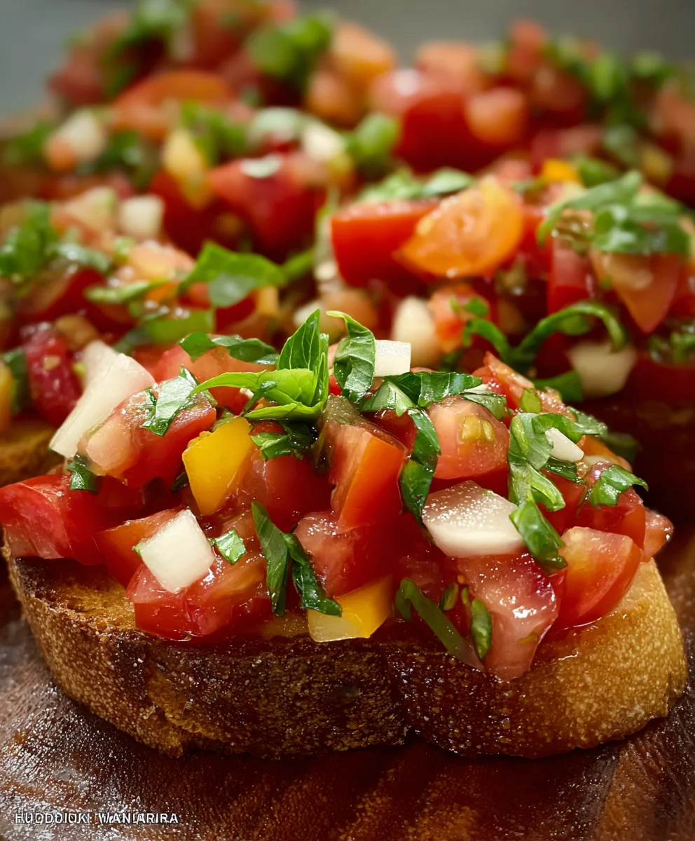 Easy Tomato Bruschetta- Fresh Italian Appetizer