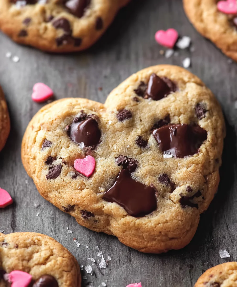 Heart-Shaped Chocolate Chip Cookies - Easy Bake Recipe