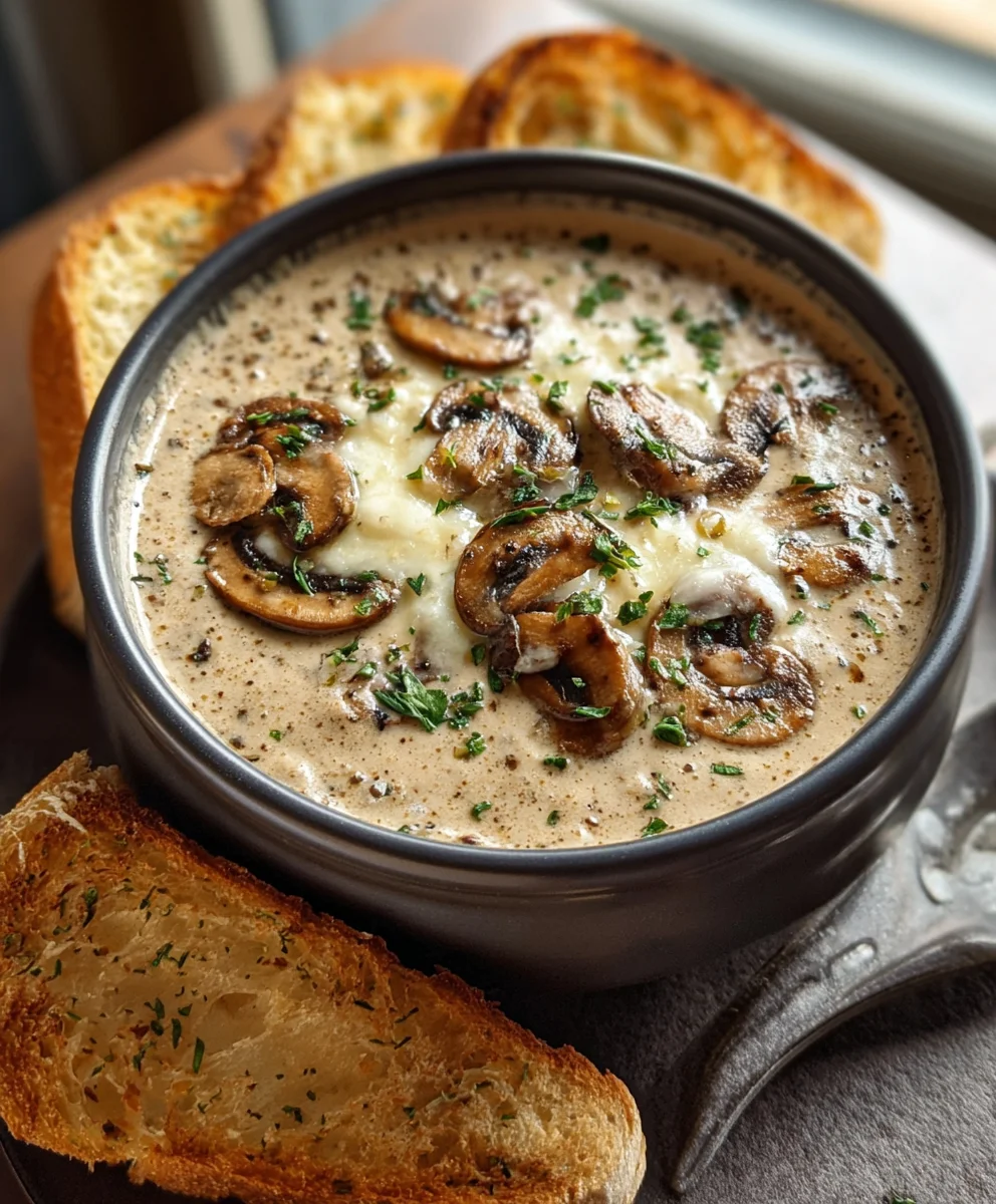 Creamy Mushroom Soup - Rich & Easy Recipe