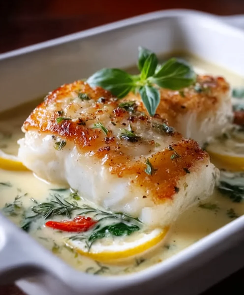 Coconut Lemon Baked Cod - Creamy & Easy Recipe