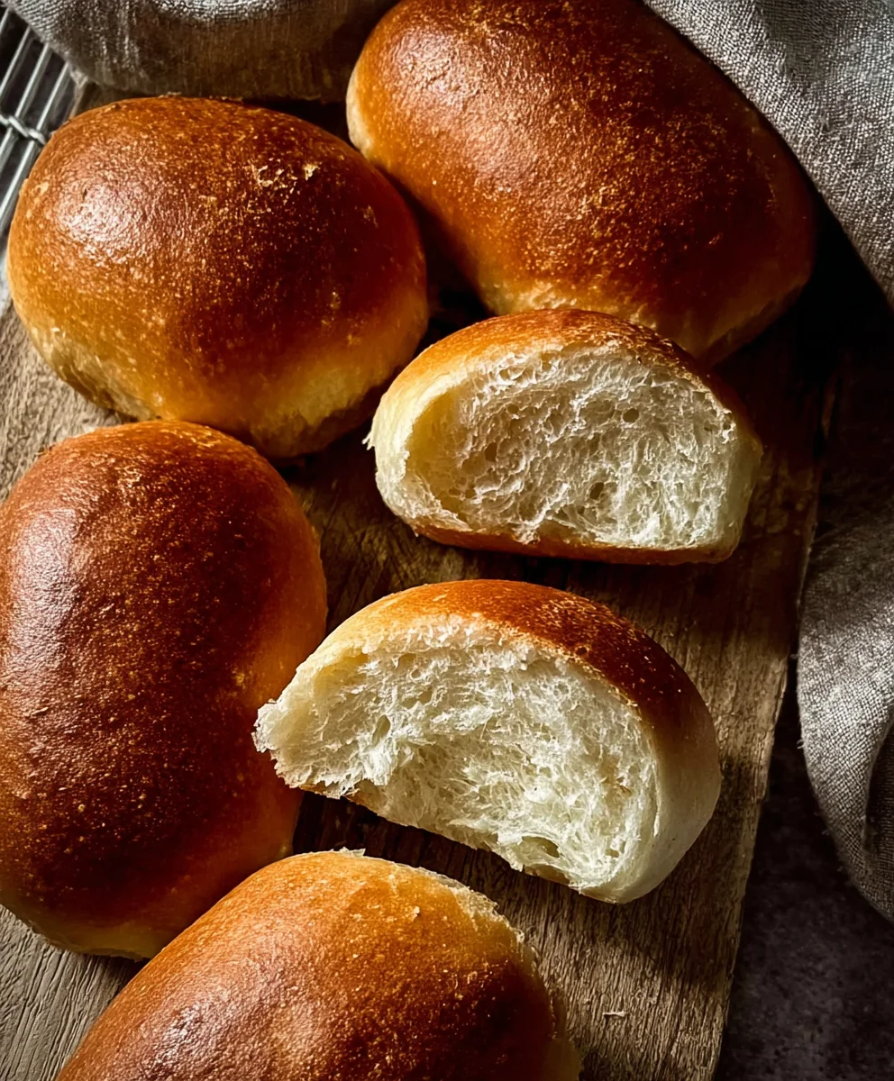Easy No Knead Sandwich Rolls - Quick & Delicious