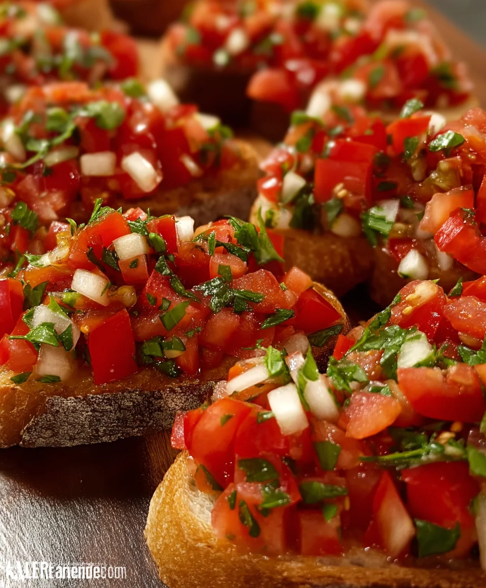 Easy Tomato Bruschetta- Fresh Italian Appetizer