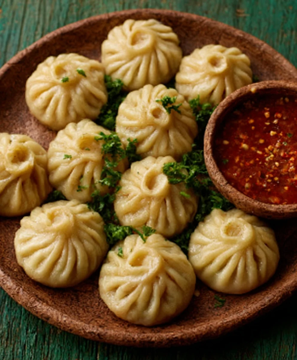 Soyabean Momos Recipe-Easy Veg Soya Chunks Momos
