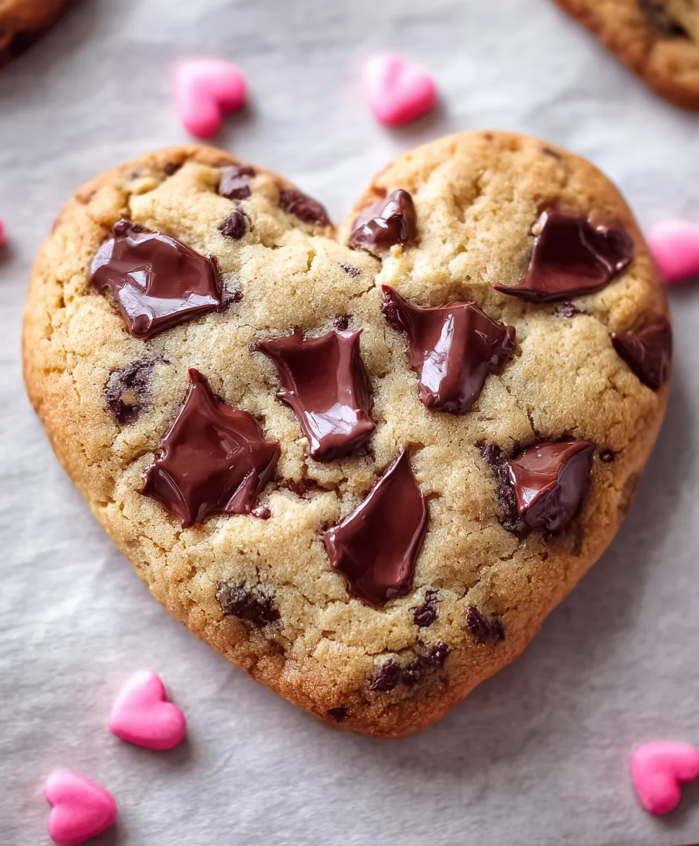 Heart-Shaped Chocolate Chip Cookies - Easy Bake Recipe