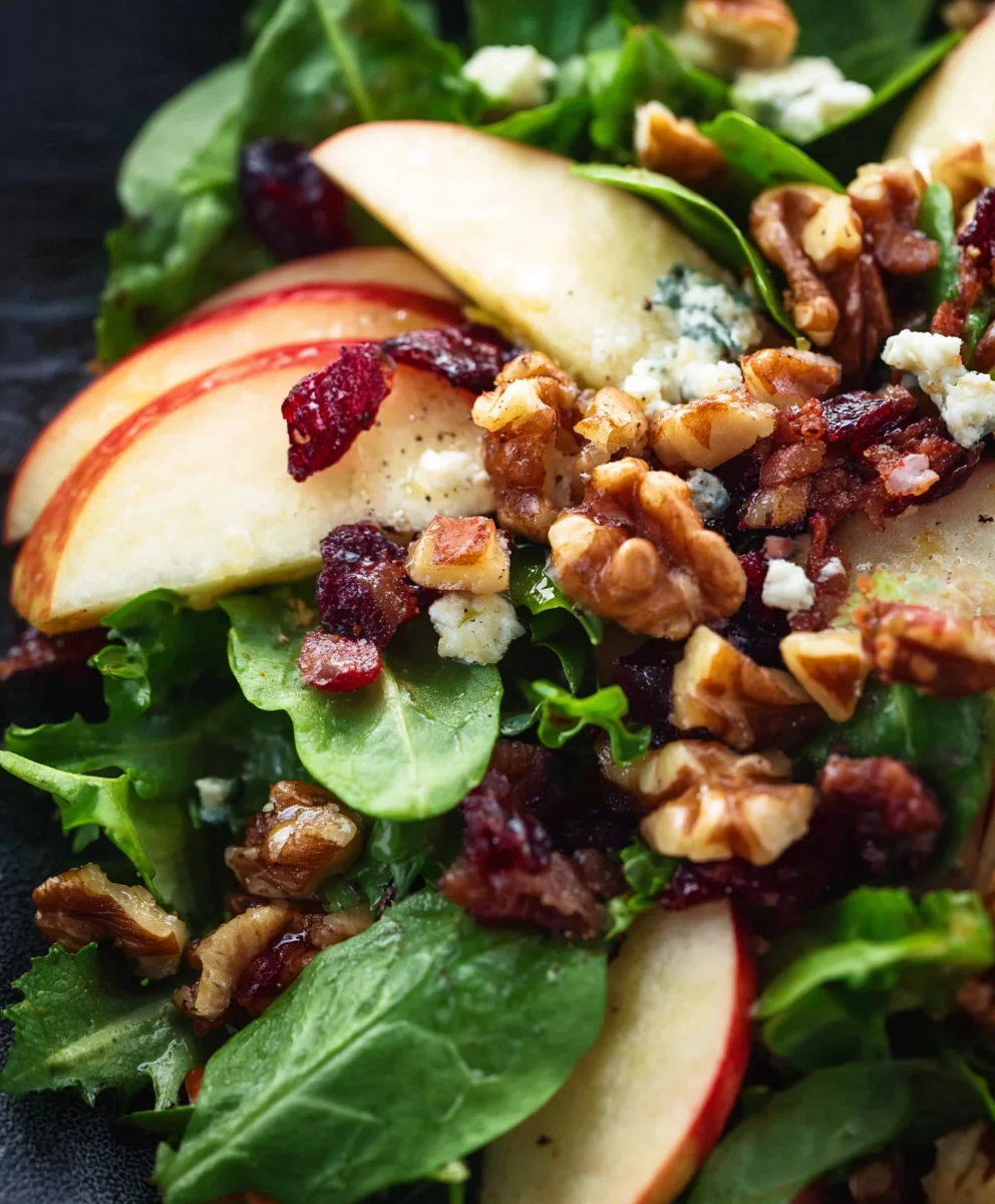 Apple Cranberry Walnut Salad - Delicious Fall Recipe