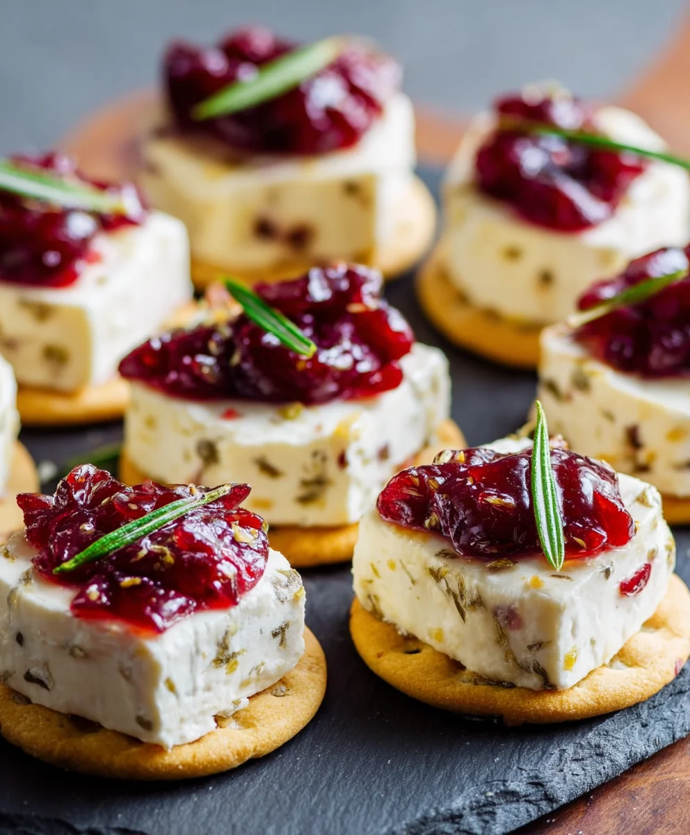 Easy Cranberry Brie Bites-No Bake Deliciousness