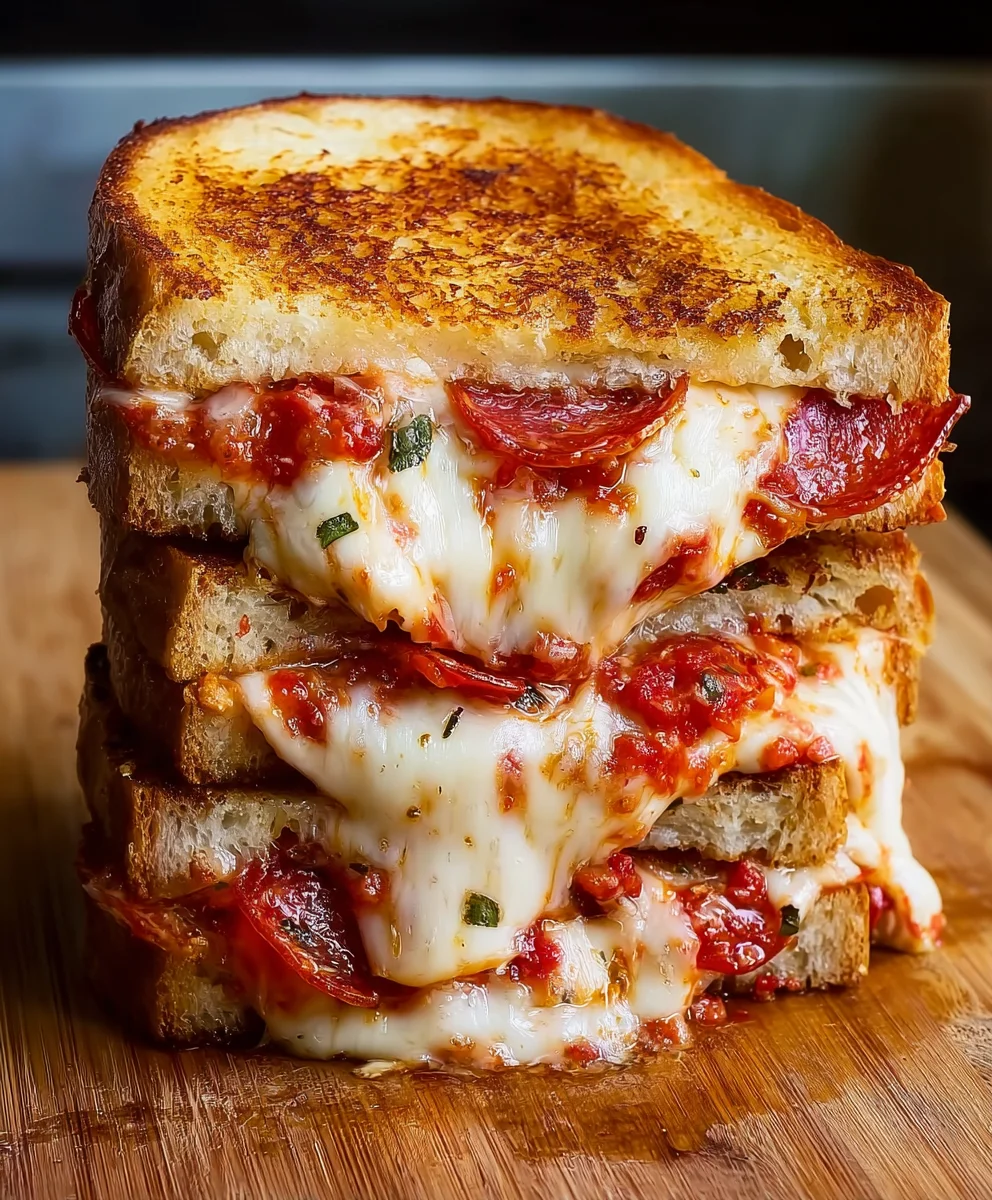 Quick Pizza Grilled Cheese - Easy Recipe