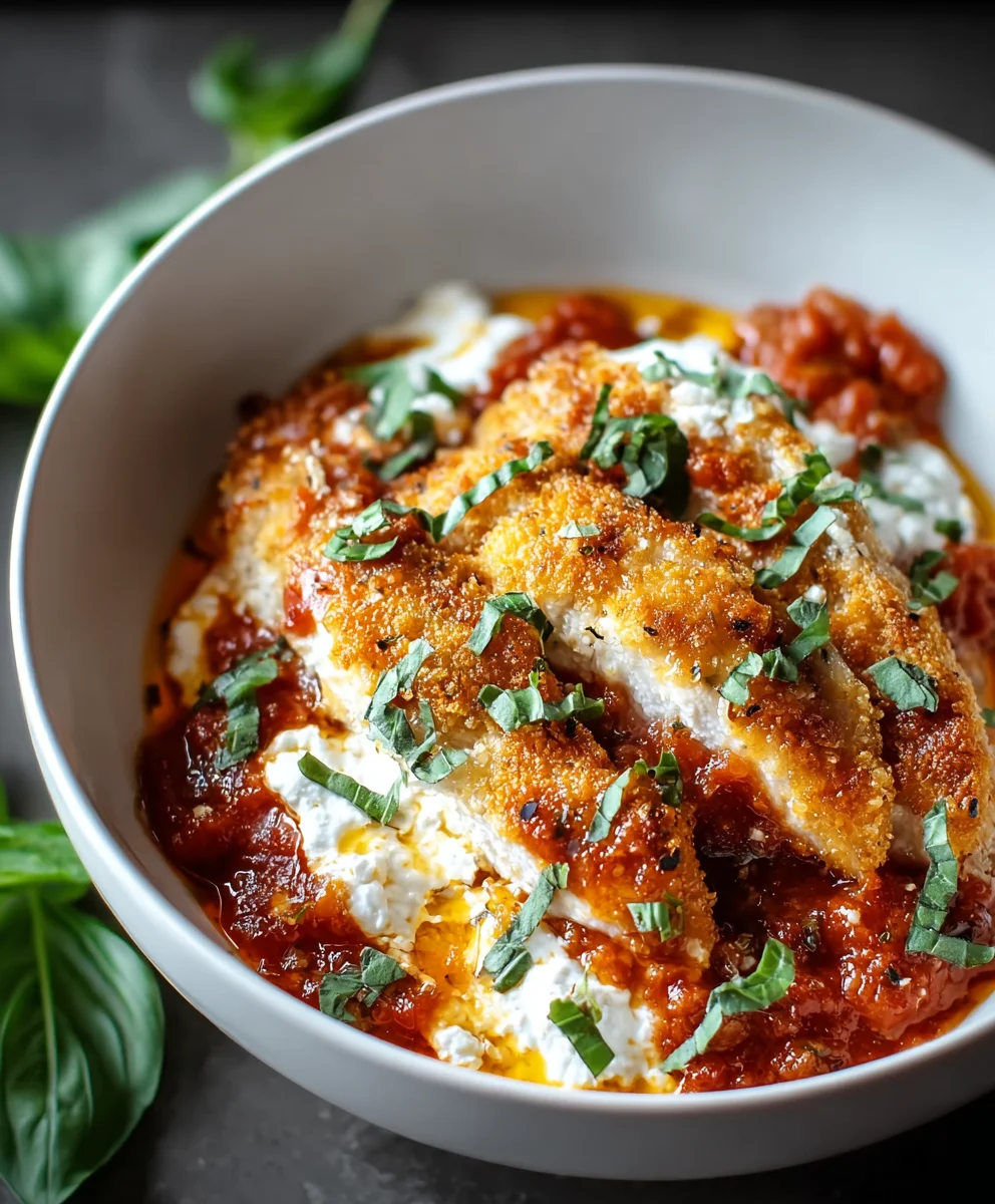 Chicken Parm Cottage Cheese Bowl