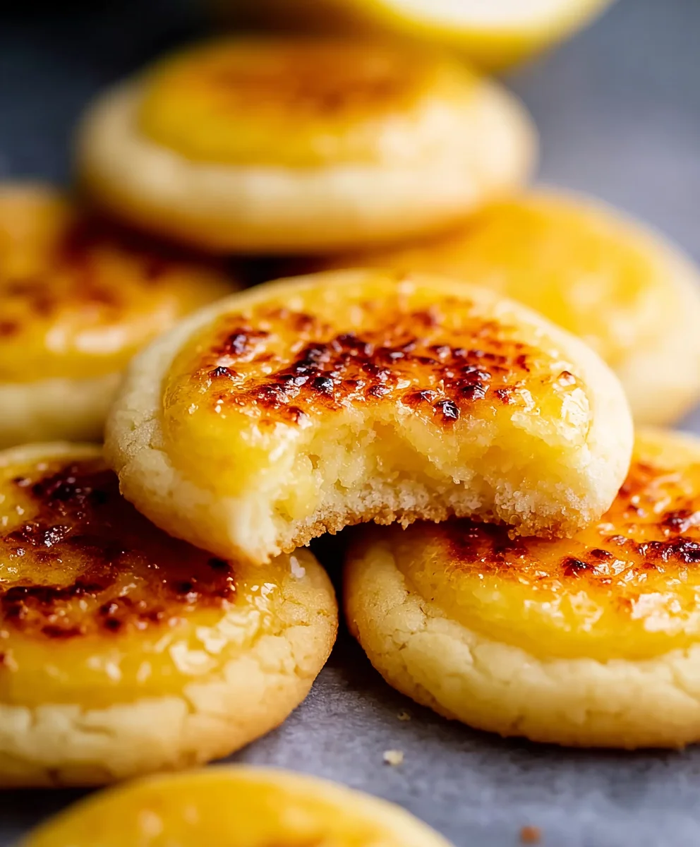 Lemon Crème Brûlée Cookies