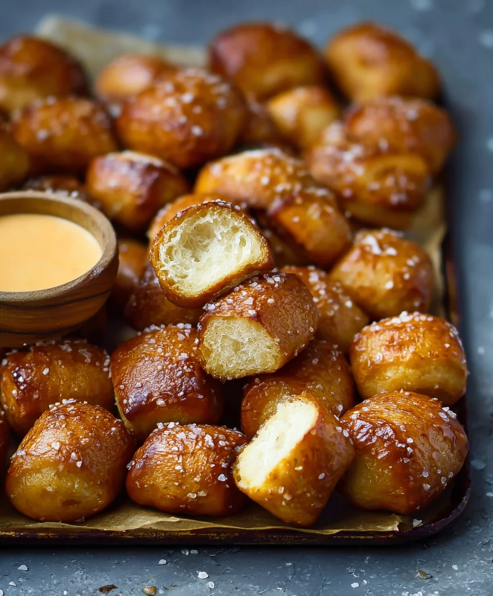 Easy Homemade Soft Pretzel Bites Recipe