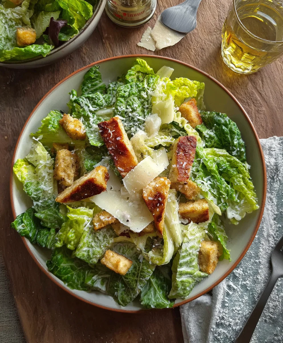 Easy Vegetarian Caesar Salad