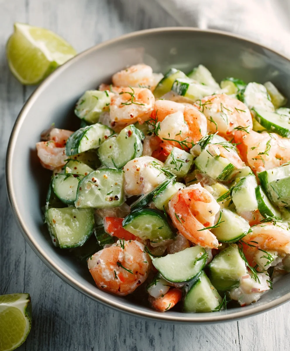 Cool Cucumber Shrimp Salad - Fresh & Easy Recipe