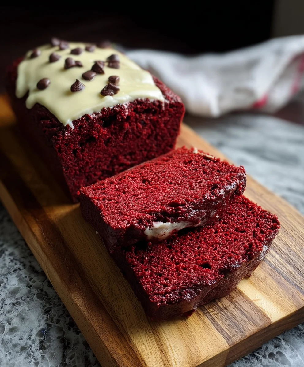 Decadent Red Velvet Banana Bread-Easy Moist Recipe
