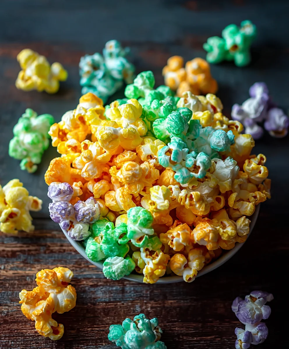 Colorful Candied Popcorn Recipe - Sweet Treat Fun
