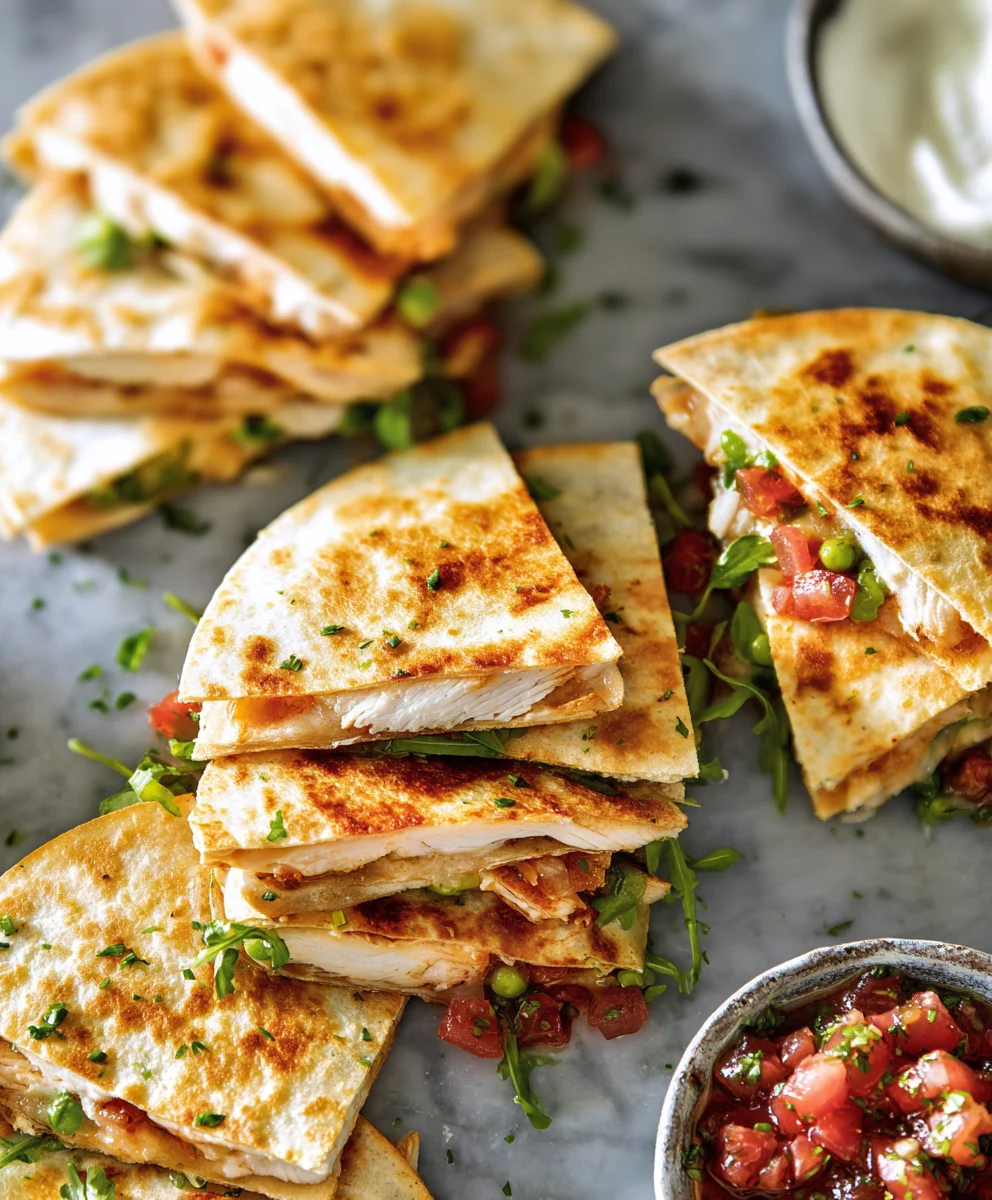 Easy Mini Chicken Quesadillas - Quick Bites