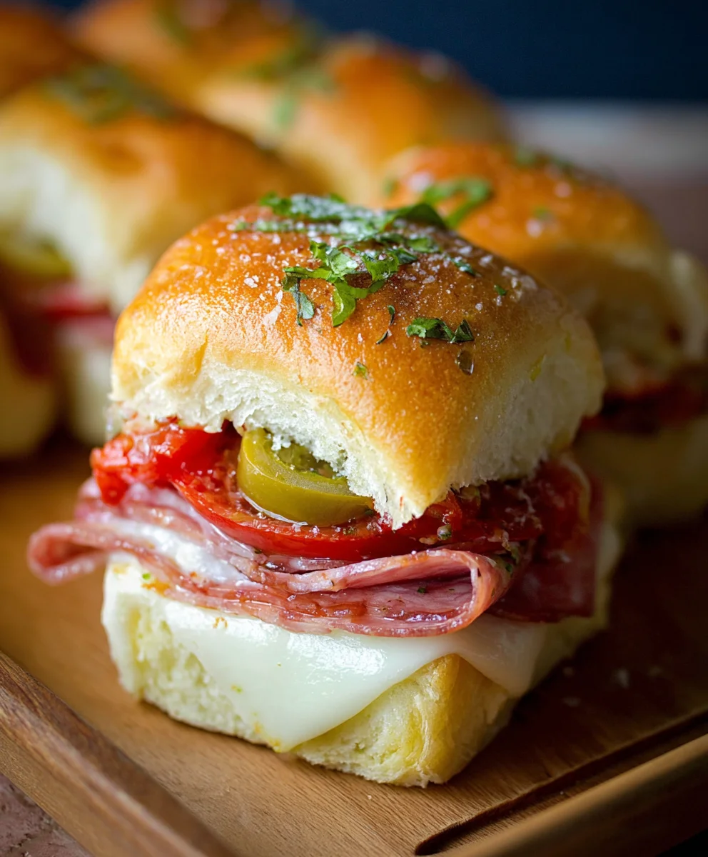 Spicy Beef Sub Sliders - Easy Party Appetizer