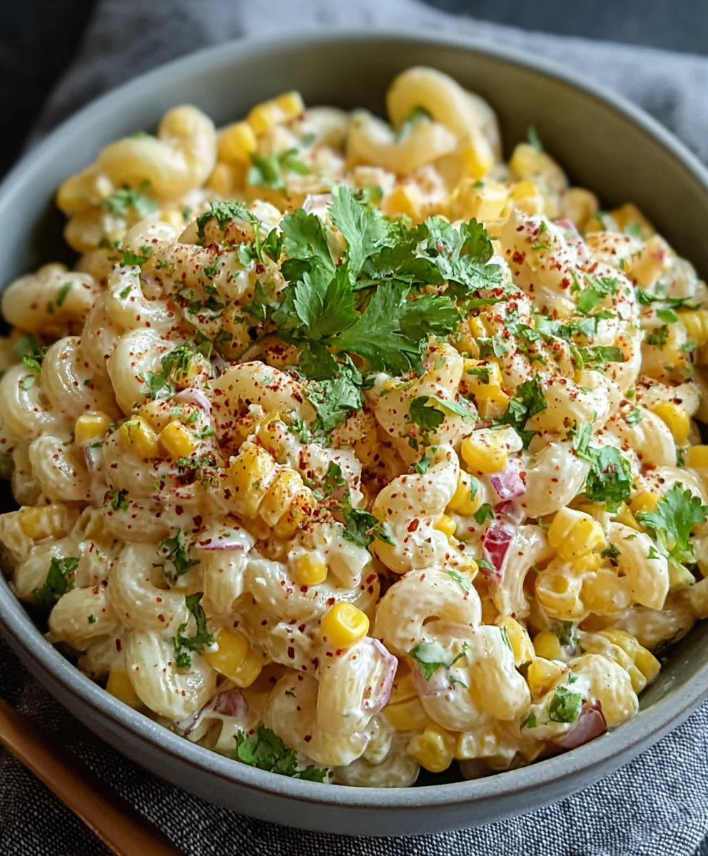 Mexican Street Corn Pasta Salad Recipe - Easy & Delicious