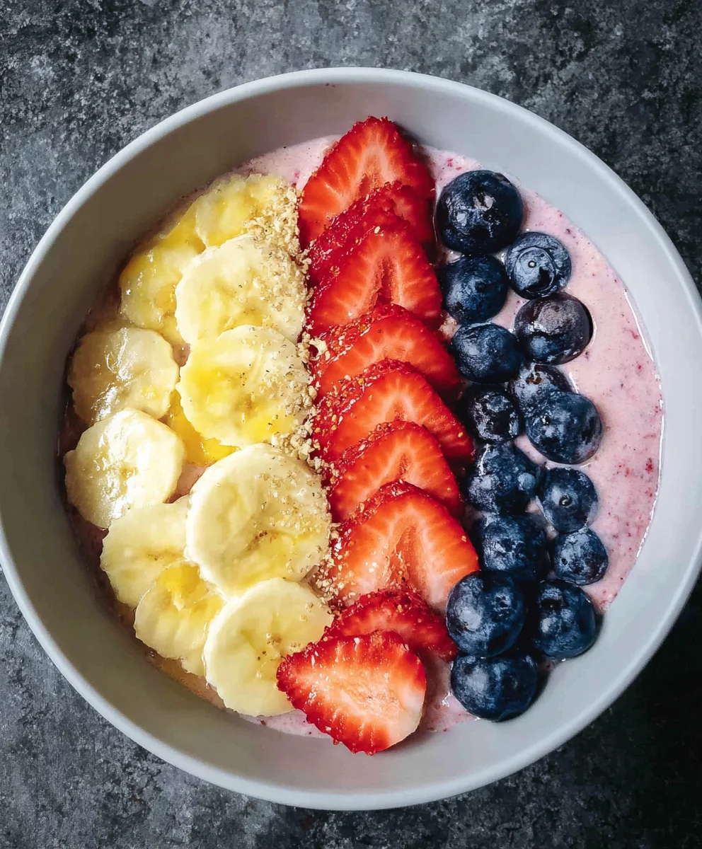 5-Minute Fruit Smoothie Bowl Greek Yogurt Power