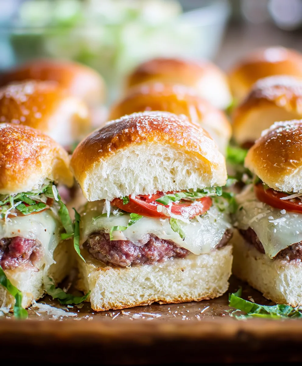 Beef Italian Grinder Sliders-Easy Party Appetizer