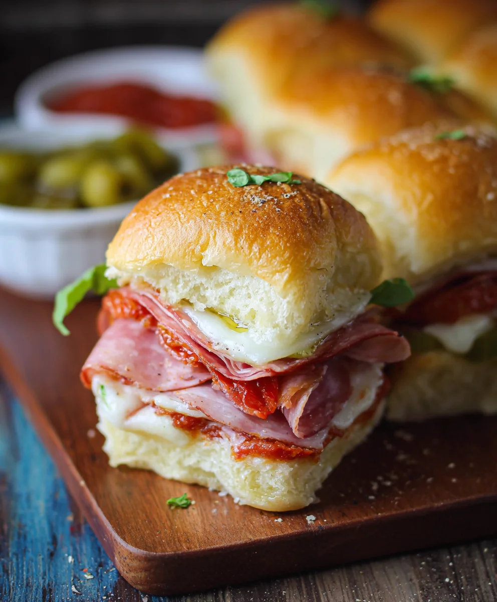 Spicy Beef Sub Sliders - Easy Party Appetizer