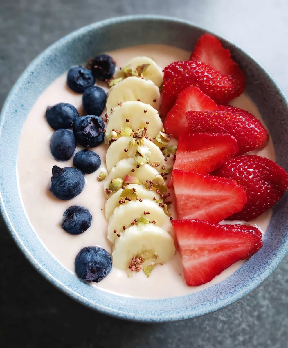 5-Minute Fruit Smoothie Bowl Greek Yogurt Power