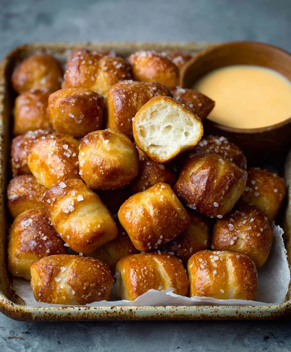 Easy Homemade Soft Pretzel Bites Recipe