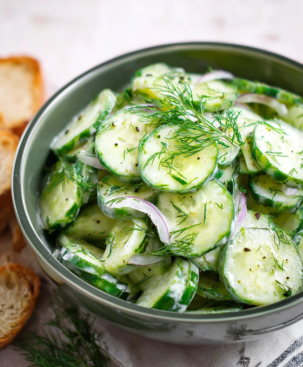 Easy Cucumber Dill Salad Recipe - Fresh & Flavorful