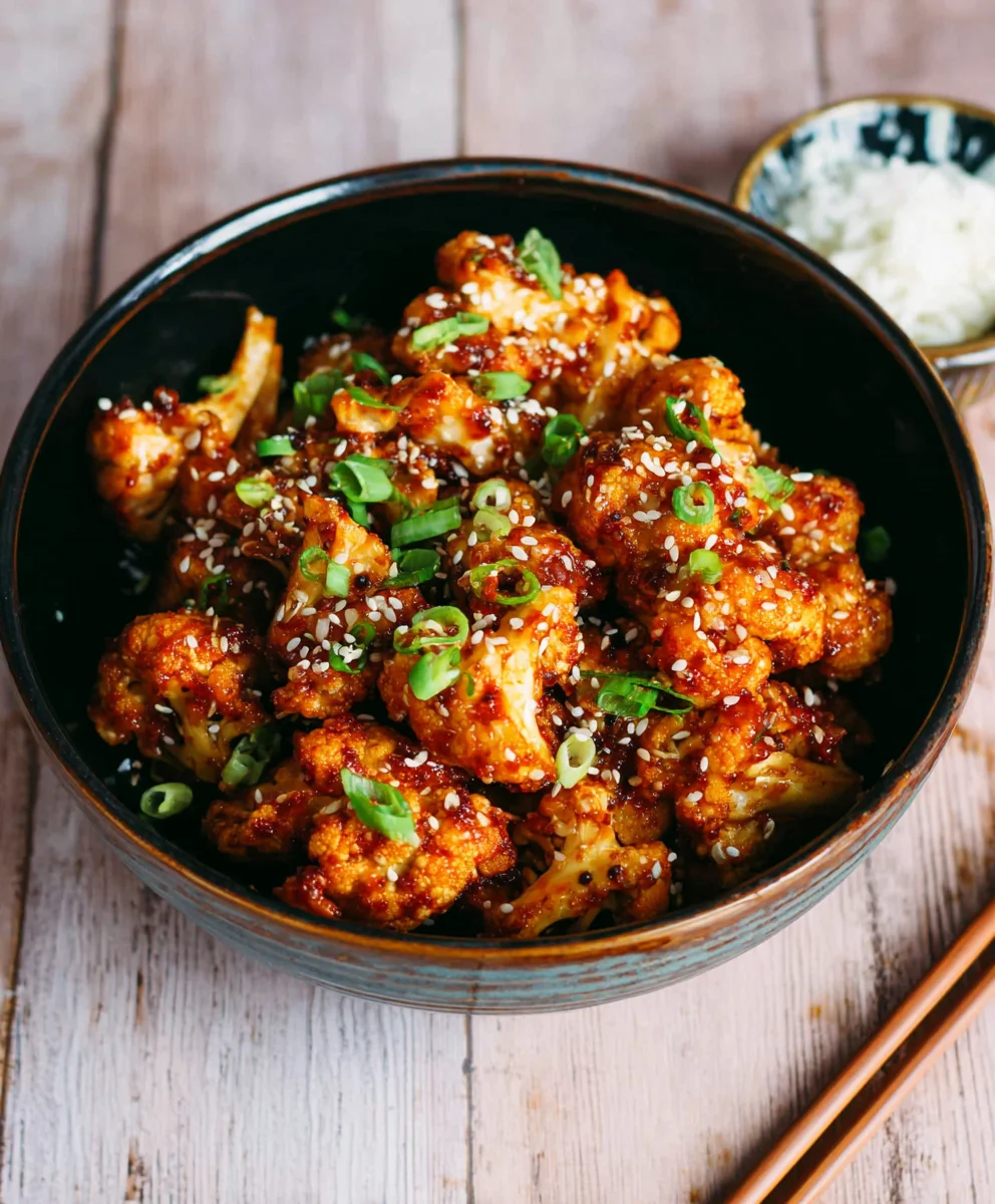 Sticky Sesame Cauliflower- Easy Flavorful Recipe