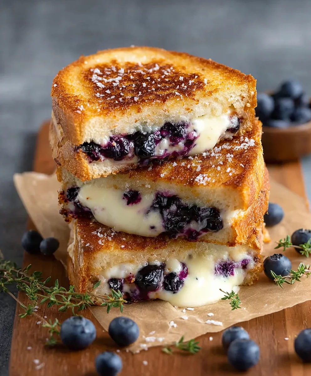 Crispy Blueberry Grilled Cheese Recipe