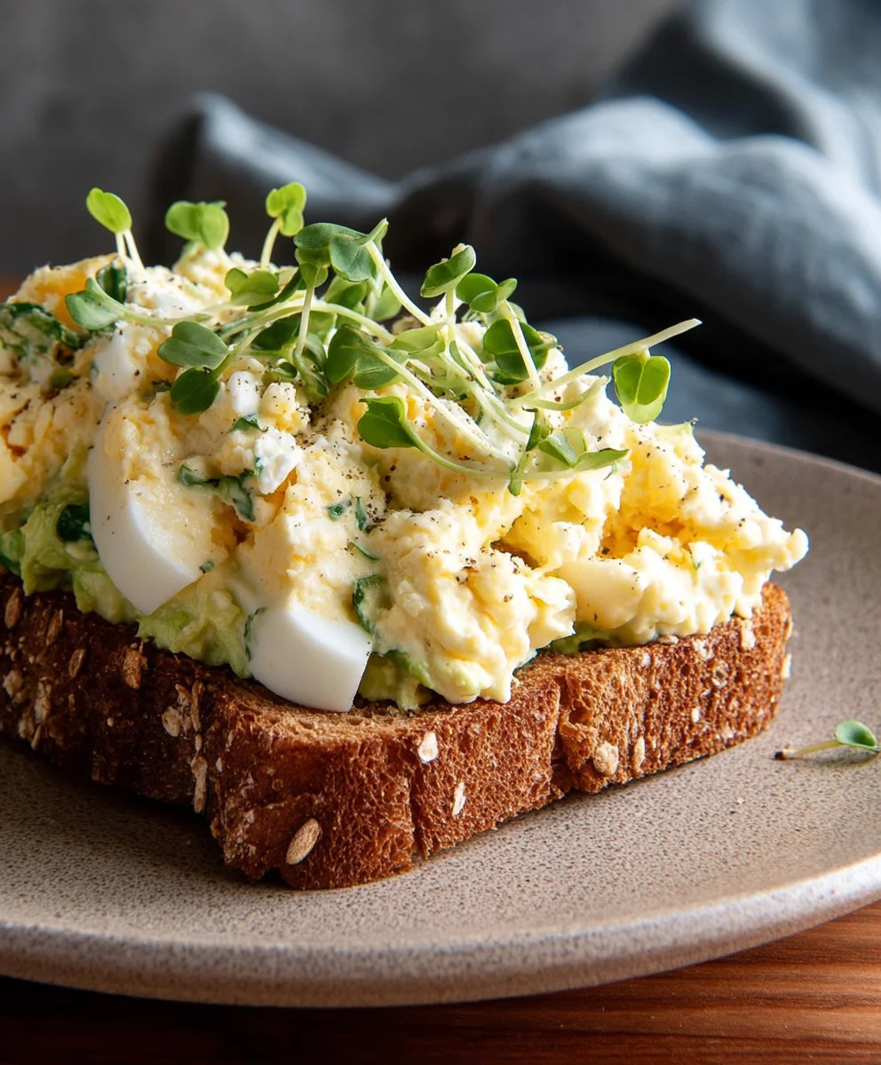 Cottage Cheese Egg Salad - No Mayo Creamy Twist