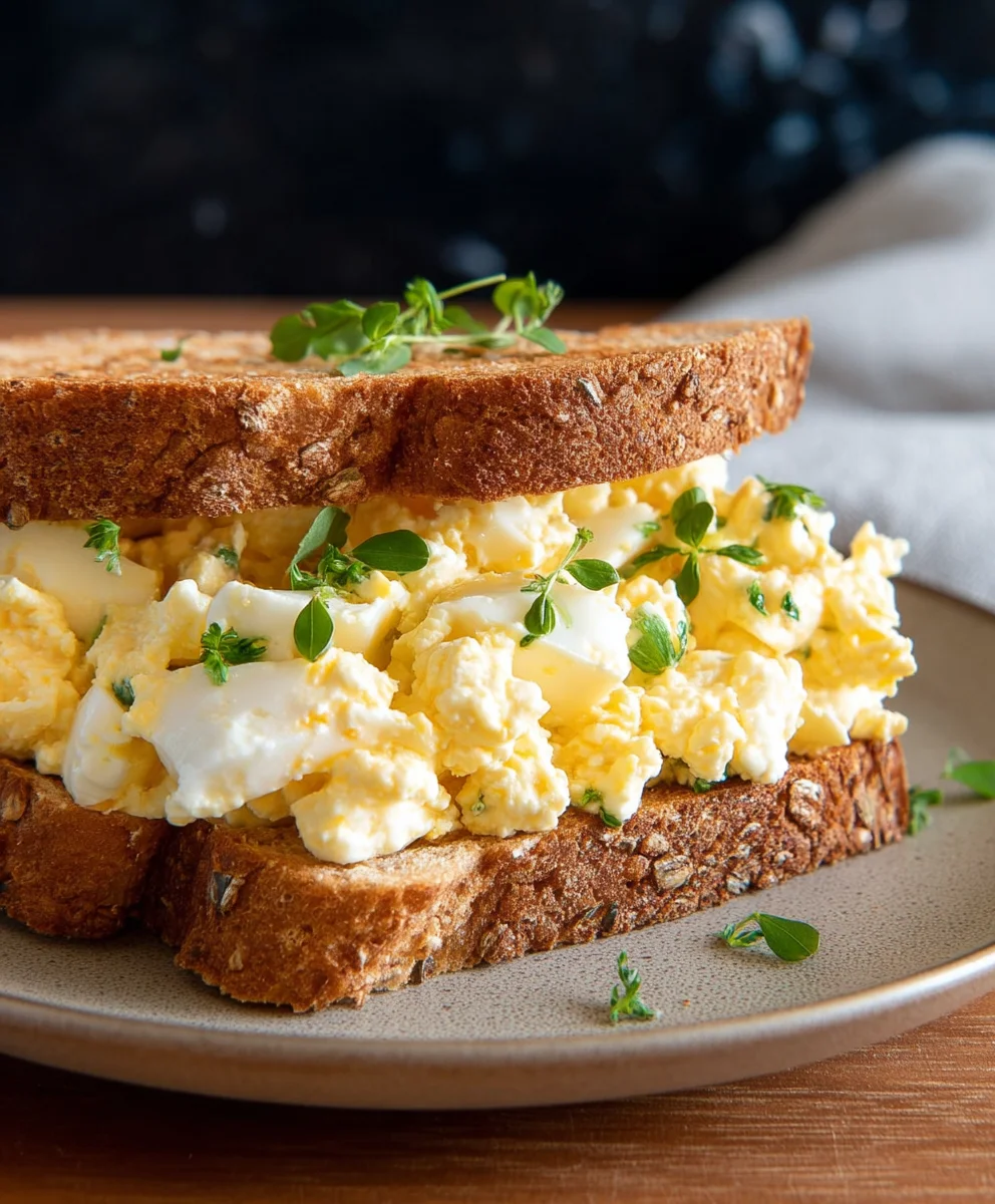 Cottage Cheese Egg Salad - No Mayo Creamy Twist