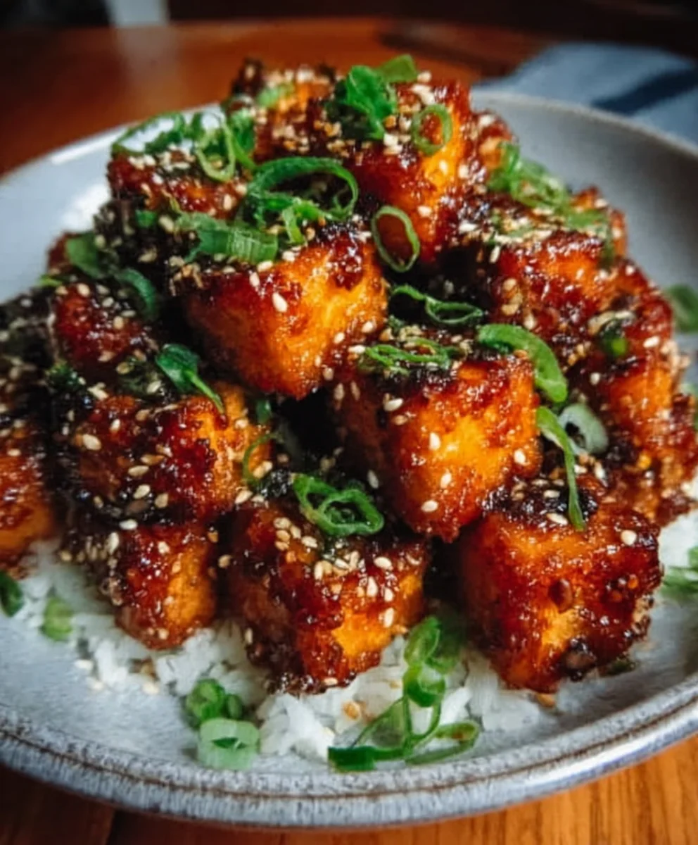 Crispy Honey Garlic Tofu Recipe - Amazing Flavor