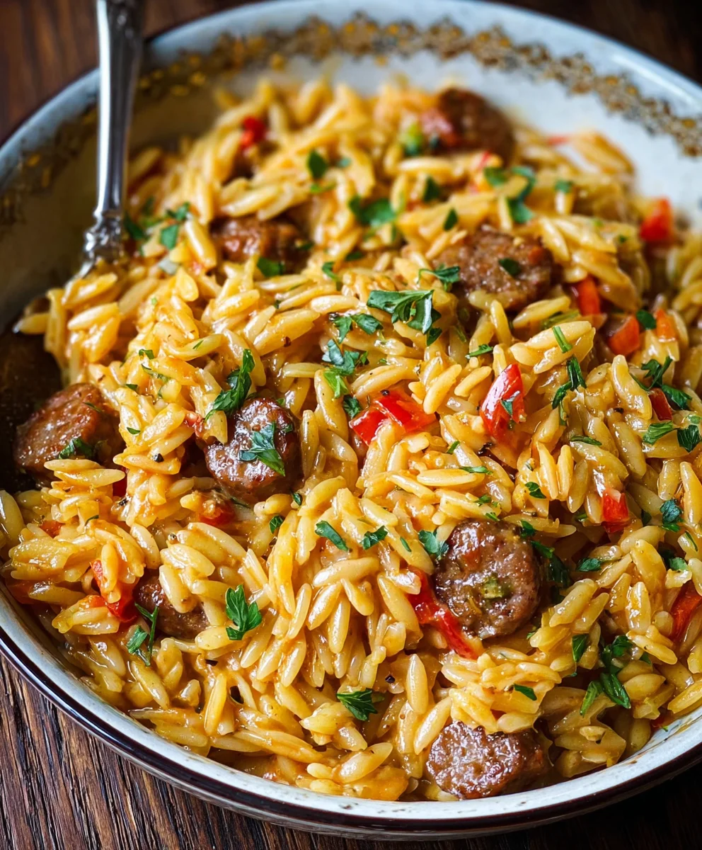 Spicy Cajun Orzo Pasta- Quick & Flavorful Beef Dish