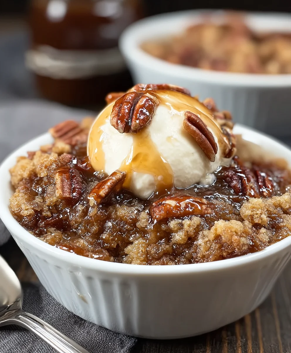 Easy Pecan Pie Cobbler - Best Dessert Recipe